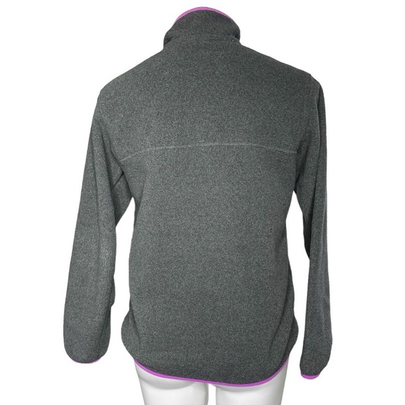 Patagonia Synchilla fleece pullover sweater sweatshirt jacket gray purple - Picture 4 of 9